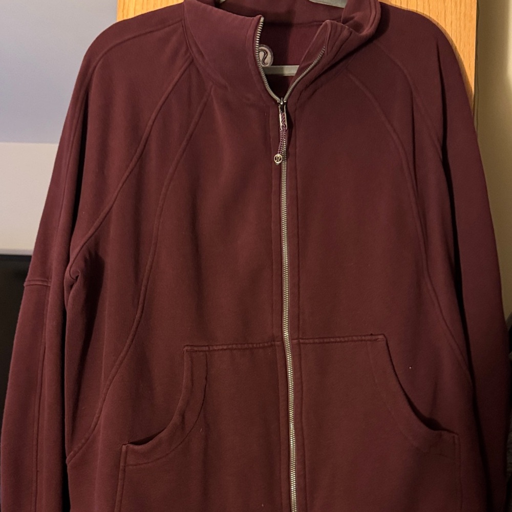 Burgundy Full-Zip Jacket Lululemon
